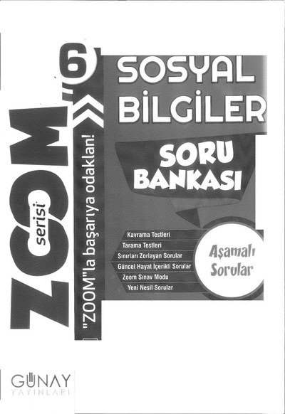 SOSYAL BİLGİLER SORU BANKASI YKS Fotokopi