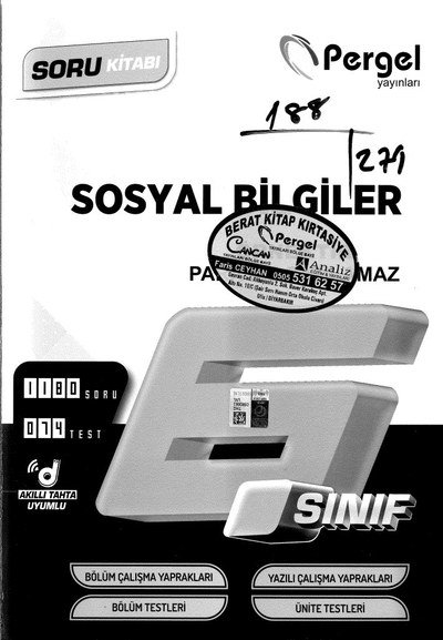 SOSYAL BİLGİLER SORU KİTABI YKS Fotokopi