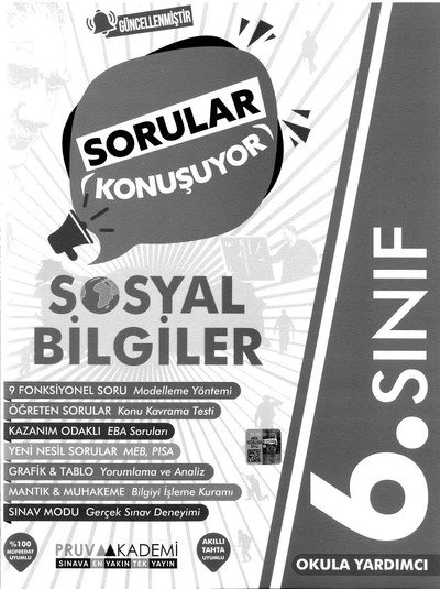 SORULAR KONUŞUYOR SOSYAL BİLGİLER YKS Fotokopi