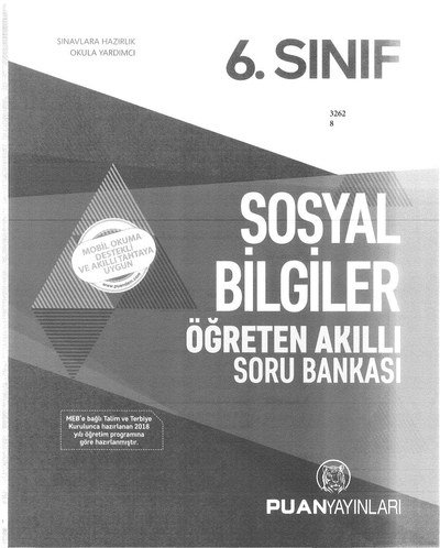 SOSYAL BİLGİLER ÖĞRETEN AKILLI SORU BANKASI YKS Fotokopi