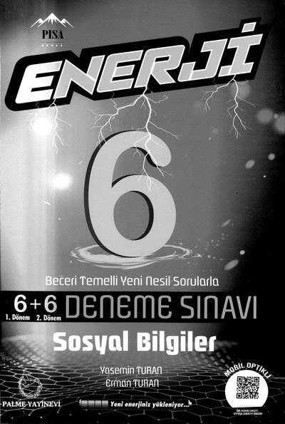 ENERJİ 6+6 DENEME SINAVI SOSYAL BİLGİLER YKS Fotokopi