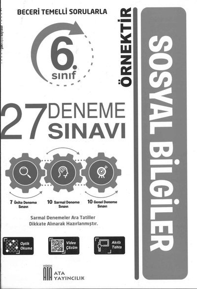 27 DENEME SINAVI SOSYAL BİLGİLER YKS Fotokopi