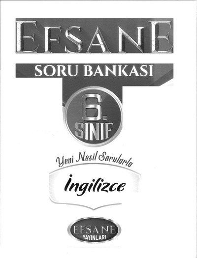 EFSANE SORU BANKASI İNGİLİZCE YKS Fotokopi