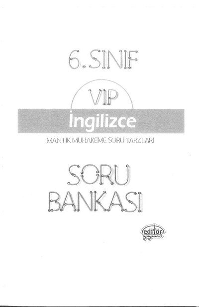 VIP İNGİLİZCE SORU BANKASI YKS Fotokopi