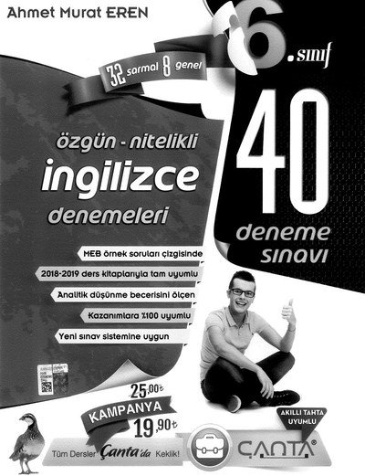 ÖZGÜN NİTELİKLİ İNGİLİZCE DENEMELERİ YKS Fotokopi
