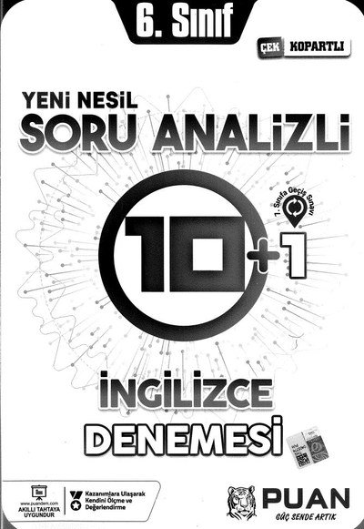 YENİ NESİL SORU ANALİZİ İNGİLİZCE DENEMESİ YKS Fotokopi