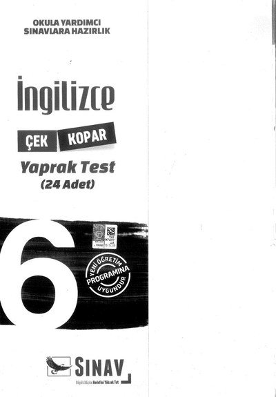 İNGİLİZCE YAPRAK TEST 24 ADET YKS Fotokopi