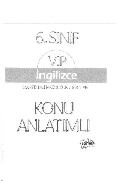 VIP İNGİLİZCE KONU ANLATIMLI YKS Fotokopi