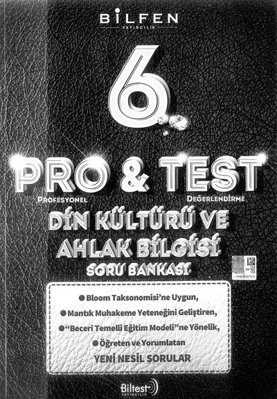 PRO & TEST DİN KÜLTÜRÜ VE AHLAK BİLGİSİ SORU BANKASI YKS Fotokopi