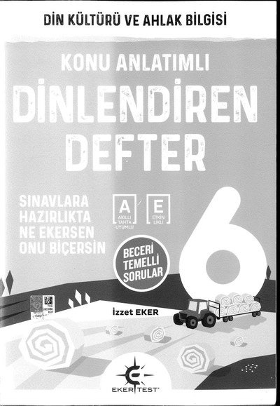 DİN KÜLTÜRÜ VE AHLAK BİLGİSİ KONU ANLATIMLI DEFTER YKS Fotokopi