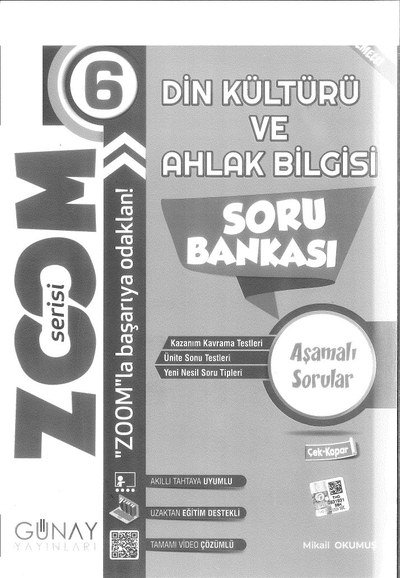 DİN KÜLTÜRÜ VE AHLAK BİLGİSİ SORU BANKASI YKS Fotokopi