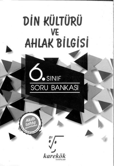 DİN KÜLTÜRÜ VE AHLAK BİLGİSİ SORU BANKASI YKS Fotokopi