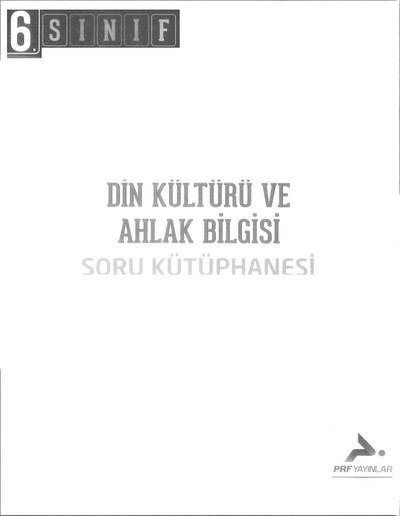 DİN KÜLTÜRÜ VE AHLAK BİLGİSİ SORU KÜTÜPHANESİ YKS Fotokopi