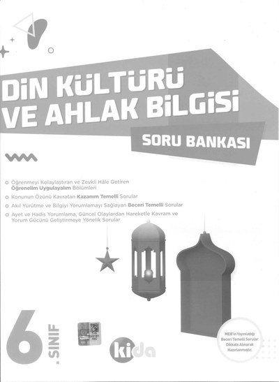 DİN KÜLTÜRÜ VE AHLAK BİLGİSİ SORU BANKASI YKS Fotokopi