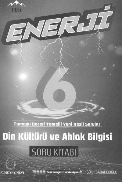 ENERJİ DİN KÜLTÜRÜ VE AHLAK BİLGİSİ SORU KİTABI YKS Fotokopi
