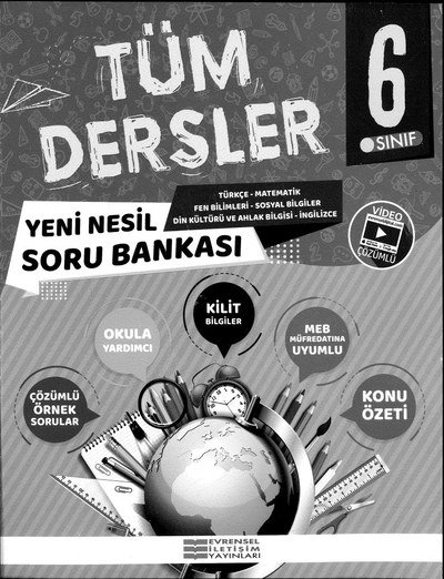 TÜM DERSLER SORU BANKASI YKS Fotokopi