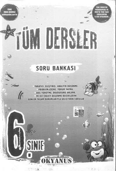 TÜM DERSLER SORU BANKASI YKS Fotokopi