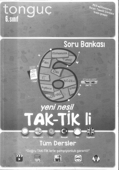 TAK-TİK'Lİ TÜM DERSLER SORU BANKASI YKS Fotokopi