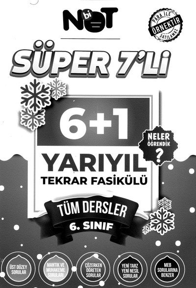 SÜPER 7'Lİ YARIYIL TEKRAR FASİKÜLÜ TÜM DERSLER YKS Fotokopi