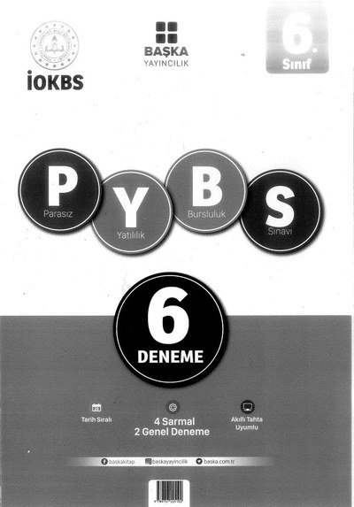 PYBS 6 DENEME YKS Fotokopi