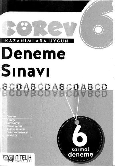 GÖREV KAZANIMLARA UYGUN DENEME SINAVI YKS Fotokopi