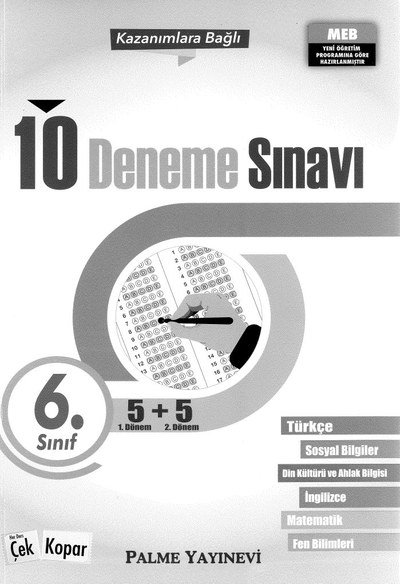 10 DENEME SINAVI YKS Fotokopi
