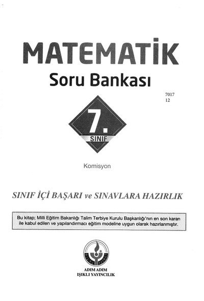 MATEMATİK SORU BANKASI YKS Fotokopi