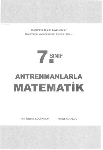 ANTRENMANLARLA MATEMATİK YKS Fotokopi