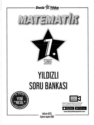 MATEMATİK YILDIZLI SORU BANKASI YKS Fotokopi