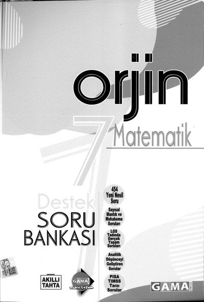 ORJİN MATEMATİK SORU BANKASI YKS Fotokopi