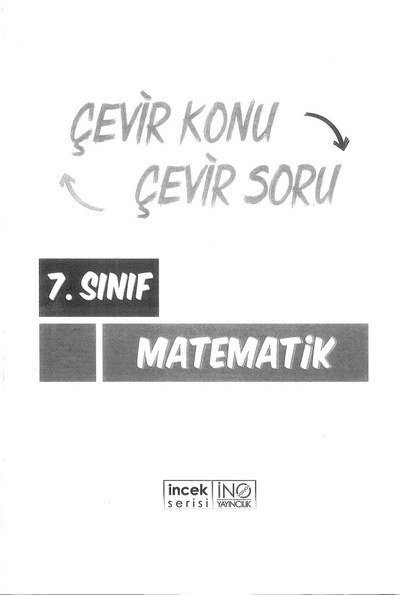 ÇEVİR KONU ÇEVİR SORU MATEMATİK YKS Fotokopi