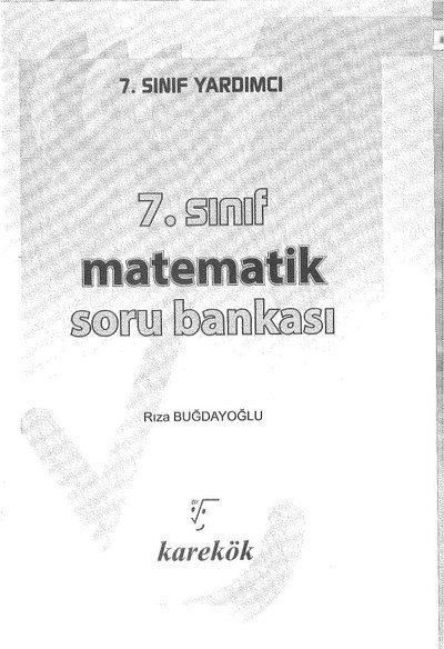 MATEMATİK SORU BANKASI YKS Fotokopi