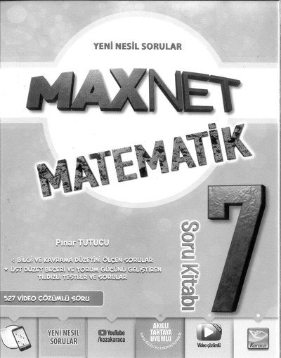 MAXNET MATEMATİK SORU KİTABI YKS Fotokopi