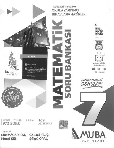 MATEMATİK SORU BANKASI YKS Fotokopi