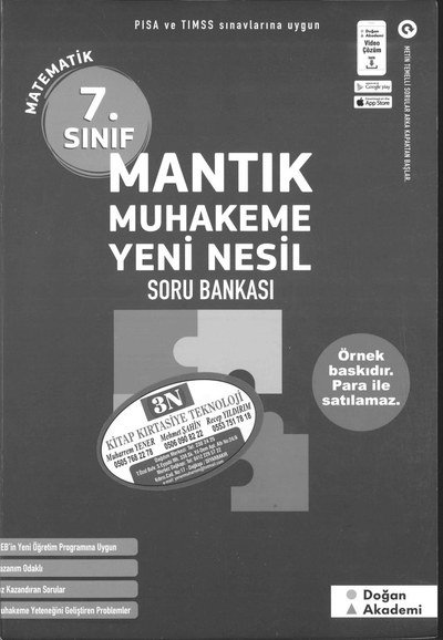 MANTIK MUHAKEME YENİ NESİL MATEMATİK SORU BANKASI YKS Fotokopi