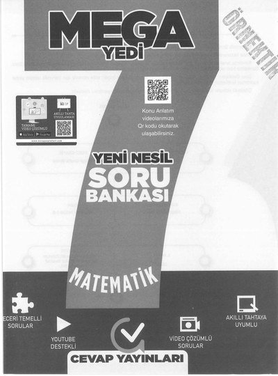 MEGA YEDİ YENİ NESİL SORU BANKASI MATEMATİK YKS Fotokopi