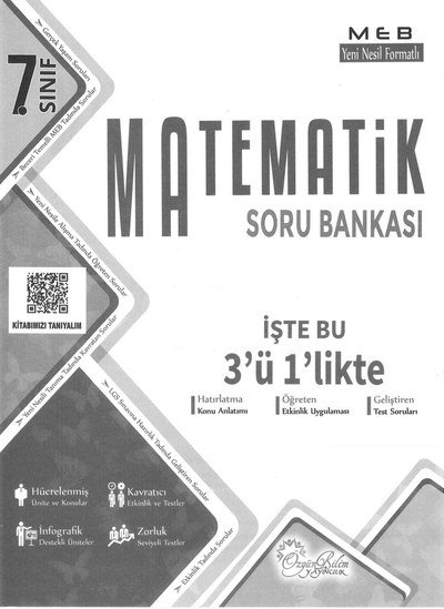 MATEMATİK SORU BANKASI İŞTE BU 3'Ü 1'LİKTE YKS Fotokopi