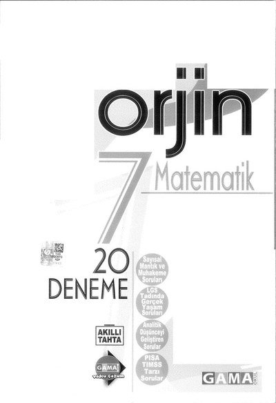 ORJİN MATEMATİK 20 DENEME YKS Fotokopi