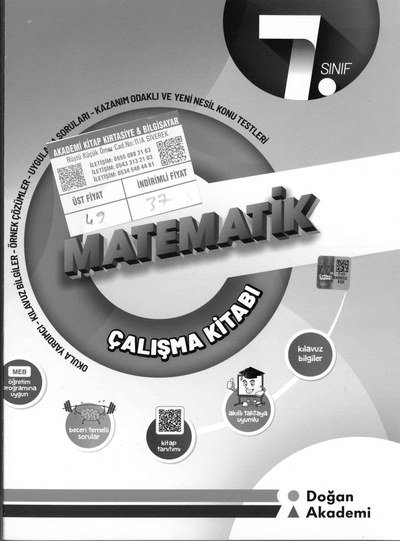 MATEMATİK ÇALIŞMA KİTABI YKS Fotokopi