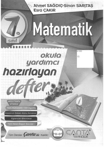 MATEMATİK OKULA YARDIMCI HAZIRLAYAN DEFTER YKS Fotokopi