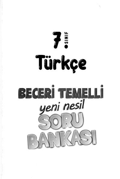 TÜRKÇE BECERİ TEMELLİ YENİ NESİL SORU BANKASI YKS Fotokopi