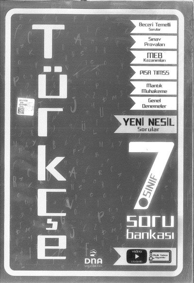TÜRKÇE SORU BANKASI YKS Fotokopi