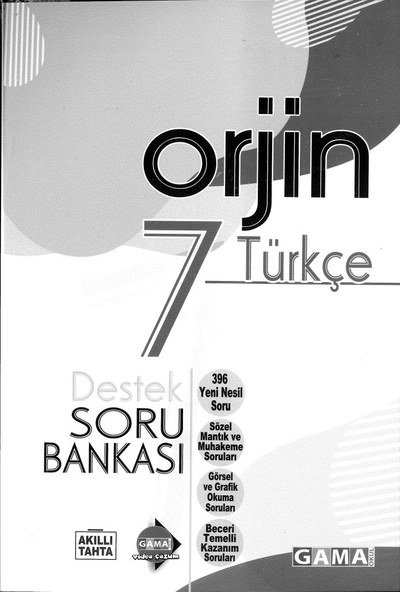 ORJİN TÜRKÇE SORU BANKASI YKS Fotokopi