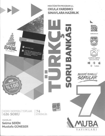 TÜRKÇE SORU BANKASI YKS Fotokopi