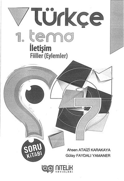 TÜRKÇE 1. TEMA İLETİŞİM FİİLLER YKS Fotokopi