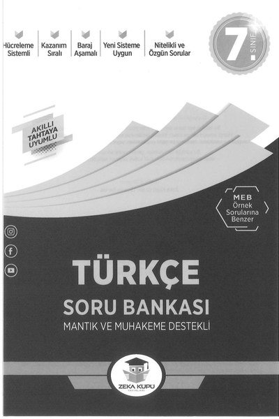TÜRKÇE SORU BANKASI MANTIK VE MUHAKEME DESTEKLİ YKS Fotokopi