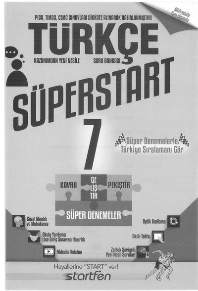 TÜRKÇE SÜPERSTART YKS Fotokopi