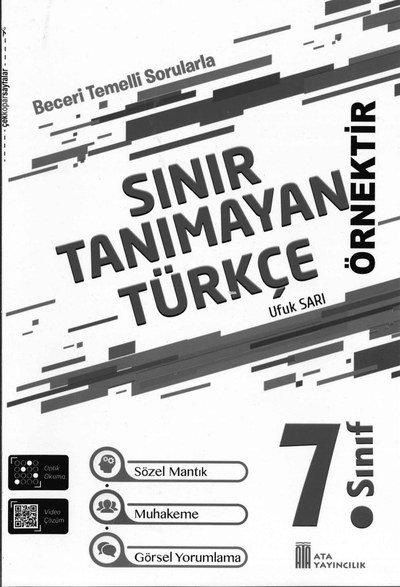 SINIR TANIMAYAN TÜRKÇE YKS Fotokopi