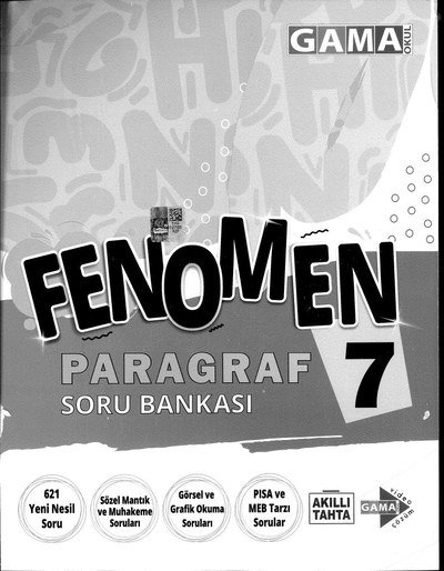 FENOMEN PARAGRAF SORU BANKASI YKS Fotokopi