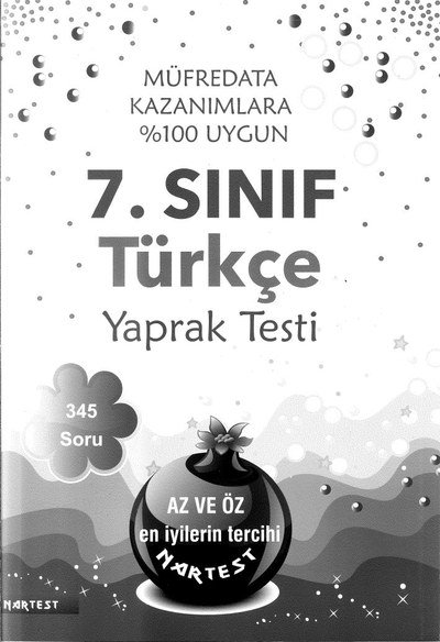TÜRKÇE YAPRAK TESTİ 345 SORU YKS Fotokopi